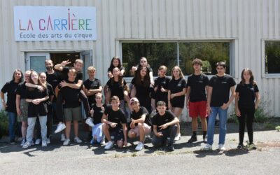 23 juin : Sortie à La Carrière, école des Arts du cirque, pour la dernière journée du projet « Le corps acrobate »